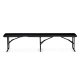 Plonos 440201 Folding Garden and Catering Bench 180 cm, Black
