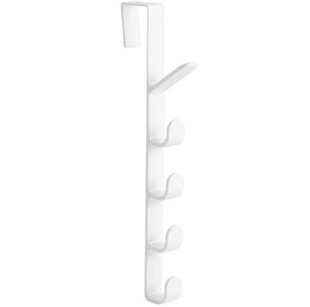 Durvju pakaramais bez urbšanas ar 5 āķiem, balts