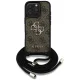 Guess iPhone 16 Pro Max vāciņš 4G Big Logo Cord Stap Crossbody, brūns