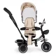 Трехколесный велосипед Ecotoys JM-066-9 с поворотным сиденьем, бежевый