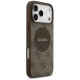Guess iPhone 17 Pro Max vāciņš 4G Circle Classic Logo MagSafe, brūns