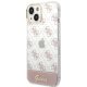 Чехол Guess 4G Pattern Script для iPhone 14 Plus розовый