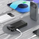 Dudao K31 10000 mAh 22.5W PD ārējais akumulators ar iebūvētu vadu, pelēks