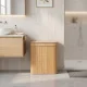 Modernhome bambusa veļas grozs, 100L, 2 nodalījumi