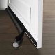 Under Door Draft Excluder, Black