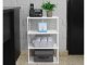Storage Organizer Shelf for Bathroom Kitchen Laundry Room 64x41x22 cm, White