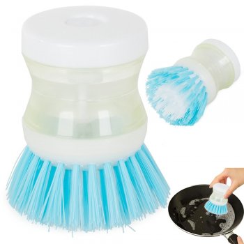 Trauku Tīrīšanas Mazgāšanas Birste ar Ziepju Līdzekļa Dozatoru, Dažādas krāsas | Dish Brush with Soap...