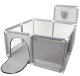Large Safety Children\'s Playpen / Dry pool / Playground 125x125cm, Gray