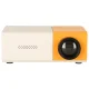 Mini pārnēsājams LED projektors 1080P 24-60\" HDMI USB, balts un oranžs