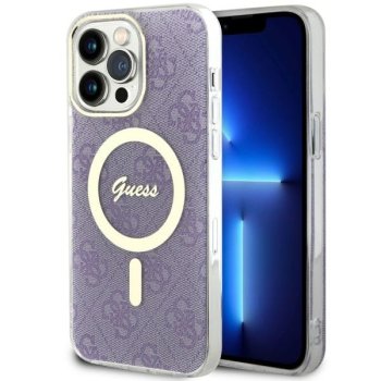 Apple iPhone 14 Pro Max 6.7'' Guess 4G MagSafe Case Cover (GUHMP14XH4STU), Purple