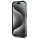 Karl Lagerfeld iPhone 15 Pro Case IML Metal Choupette Head MagSafe, Black