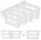 4Pcs Plastics Refrigerator Shelf Dividers Adjustable Snap-on Separator Organizer Sorting Partition Refrigerator Storage Partition Board