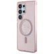 Guess Glitter Circle Classic Logo MagSafe Case for Samsung Galaxy S25 Ultra - Pink