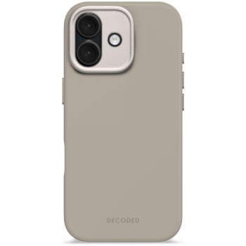 Decoded pretmikrobu silikona aizmugures vāciņš ar MagSafe iPhone 17 — bēšs | Phone Case Cover