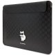 Karl Lagerfeld Saffiano Monogram Choupette maciņš portatīvajam datoram 14\", melns
