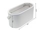 Meikapa Kosmētikas Organaizers ar Spoguli un LED Gaismu, Balts | Makeup Case Organaizer with LED Mirror