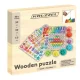 Kruzzel Wooden Bead Mosaic Puzzle for Kids