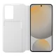 Samsung Galaxy S24 FE atverams vāciņš maciņš grāmatiņa Smart View Wallet, balts