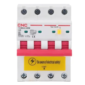 Дифференциальный автомат RCBO, 4P, 25A, тип C, 30мА, 6кА