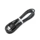 Maclean MCE473 microUSB kabelis, Fast Charge 2.4A, 1m, Melns