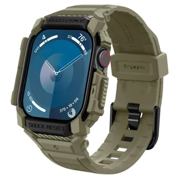 Spigen Rugged Armor Pro Strap for Apple Watch 10 (46mm), Green