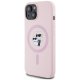 Чехол Karl Lagerfeld Silicone Karl&Choupette MagSafe для iPhone 15, Розовый
