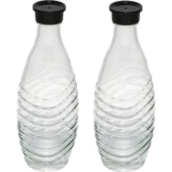 Sodastream Crystal Penguin Glass Carafes Twin Pack 0.7L