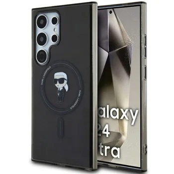 Чехол Karl Lagerfeld IML Ikonik MagSafe для Samsung Galaxy S24 Ultra, Черный