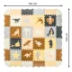 Детский Разноцветный Игровой Коврик Пазл Динозавры - 36 шт, 30x30см |...