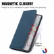 Google Pixel 6a Vintage Leather Skin-Touch Magnetic Case Book Cover, Blue | Telefona Vāciņš Maciņš Apvalks...
