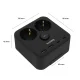 Huslog HUS1055 pagarinātājs ar tālruņa turētāju, 2x AC, 4x USB, 1.4m, melns