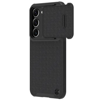 Aizsargvāciņš Nillkin Textured S Case priekš Samsung Galaxy S23+ ar kameras vāciņu, melns