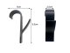 Bathroom Radiator Towel Hooks, 2 pcs, Black