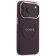 Guess Saffiano Peony & Ring MagSafe vāciņš iPhone 17 Pro / 18 Pro, bordo