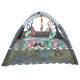 Multifunctional Educational Baby Mat Carpet Pool Playpen with Balls and Toys, Gray