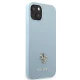 Guess Saffiano 4G Small Metal Logo vāciņš iPhone 13 - Zils