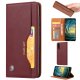 Huawei P20 Pro 2018 (CLT-L09, L29) PU Leather Wallet Case Cover, Wine Red