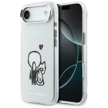 Karl Lagerfeld Karl & Choupette MagSafe Case for iPhone Air, Clear