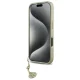 Guess iPhone 16 vāciņš 4G Charms Collection, melns