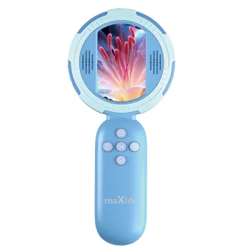 Maxlife MXDM-100 digitālais mikroskops ar 2.0" IPS ekrānu, zils