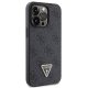 Guess iPhone 13 / 13 Pro vāciņš Crossbody 4G Metal Logo, melns