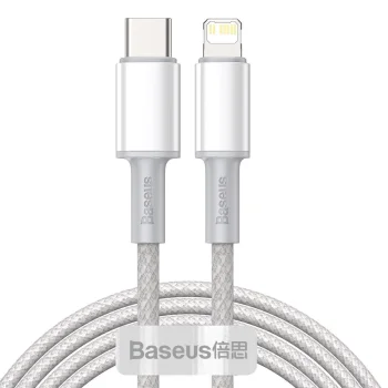 Кабель USB-C - Lightning Baseus CATLGD-A02 20W 2м Белый