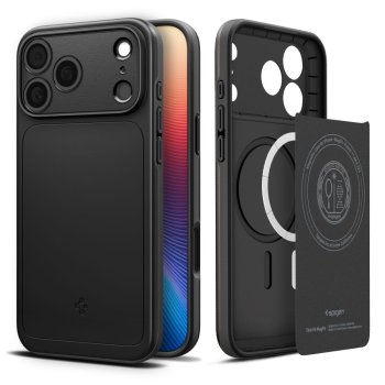 Spigen iPhone 17 Pro Max vāciņš Thin Fit Mag MagSafe, melns