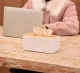 Tissue Box White/Brown
