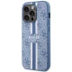 Guess iPhone 14 Pro vāciņš 4G Printed Stripes MagSafe, zils