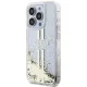 Apple iPhone 15 Pro 6.1\'\' Guess Liquid Glitter Gold Stripes Case Cover, Transparent | Чехол Кейс...