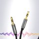 Ugreen AV119 3.5mm AUX audio kabelis 1m, melns