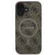 Чехол Guess 4G Ring Classic Logo MagSafe для iPhone 16 Plus - Коричневый