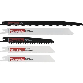 Makita P-83945 Reciprocating Saw Blade Set, 5-Piece