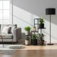 Plant Stand 5 Tier Metal Flower Pot Holder Shelf for Indoor Plants ModernHome, black